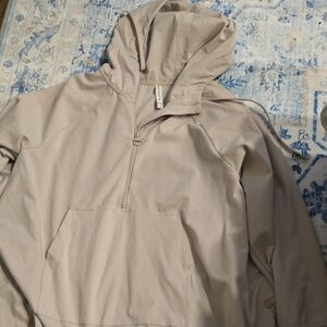Light Beige Hooded Pullover
